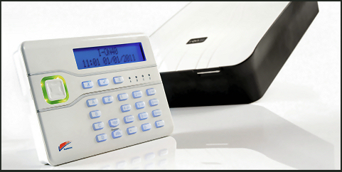 Enlarged picture of keypad and wireless control unit